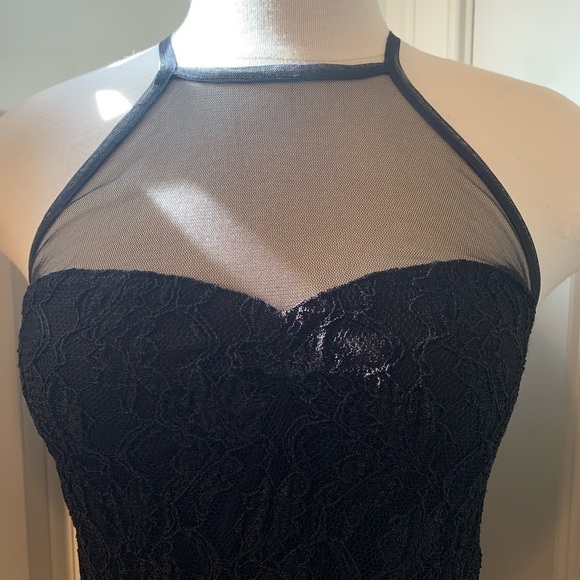 Kimchi Blue | Black Racerback Lace Lined Sheer Top Sleeveless Tank Shirt Top S - Picture 2 of 7